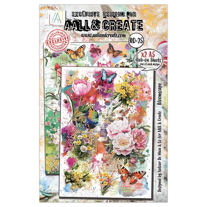 Aall and Create Radiant Florals A5 Rub-Ons Bloomscape