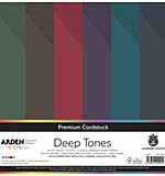 Arden Creative Studio Premium Cardstock 12x12 Inch Deep Tones (24 Sheets)
