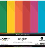 Arden Creative Studio Premium Cardstock 12x12 Inch Brights (24 Sheets)