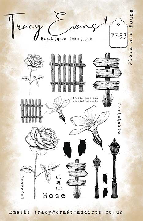 Tracy Evans Flora and Fauna A5 Stamp