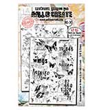 Aall and Create Whispering Botanica A5 Rub-Ons Grit and Grace