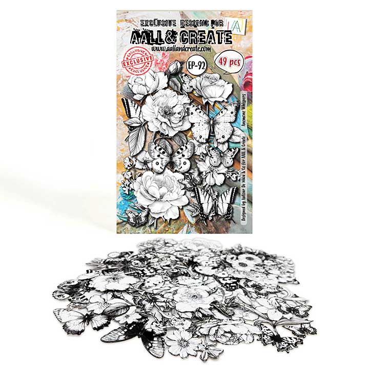 Aall and Create Pollen Drift A6 Ephemera Die-Cuts Anemone Whispers