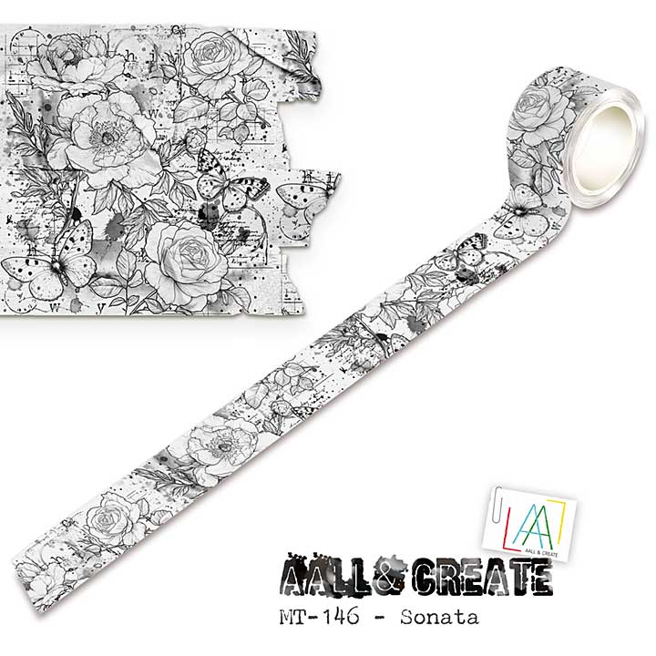 Aall and Create Nocturne Flight 25mm 10m Washi Tape Sonata