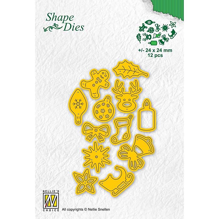 Nellie Snellen Shape Dies Christmas Fiddles