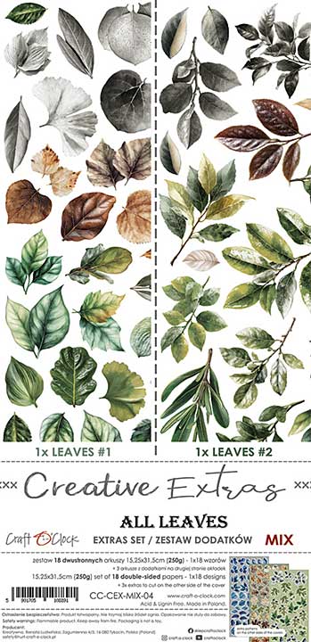 Craft OClock Creative Extras Set Mix 04 All Leaves