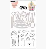 Karin Joan Sweet Table Missees Pets Stamp and Die Set