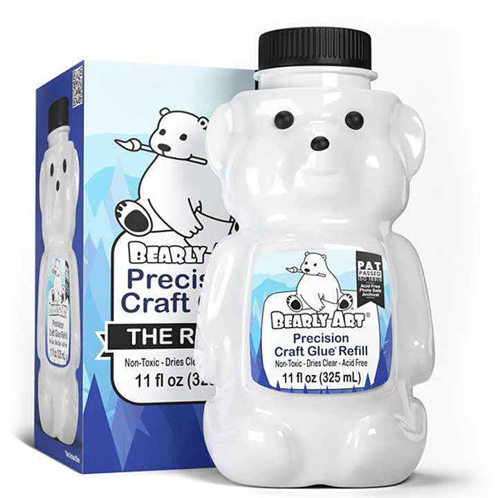Bearly Art Precision Craft Glue - THE REFILL 11 fl oz