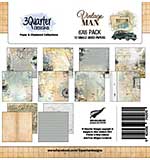 3Quarter Designs - 6 X 6 Paper Pack - Vintage Man