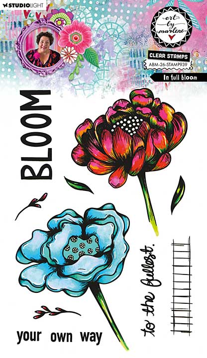 Art By Marlene In Full Bloom Clear Stamps