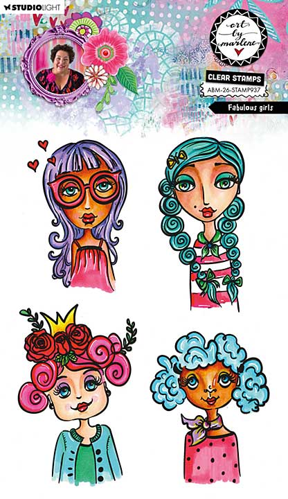 Art By Marlene Fabulous Girls Clear Stamps