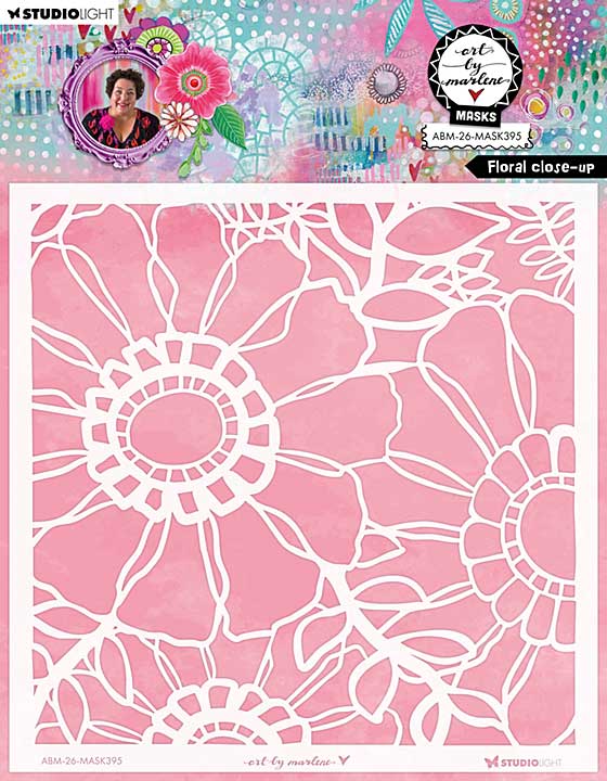 Art By Marlene Floral Close-Up Mask