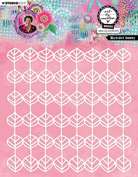 Art By Marlene Abstract Leaves Mask