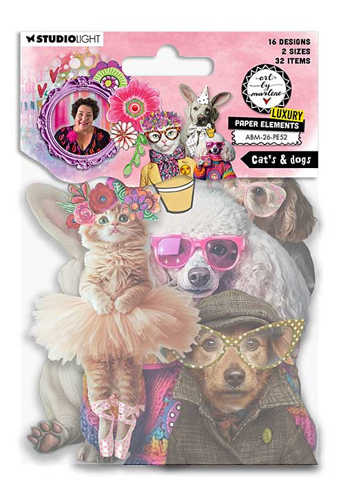 Art By Marlene Cats and Dogs Luxury Paper Elements