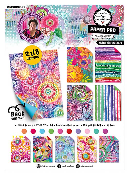 Art By Marlene Multicolor Madness Paper Pad