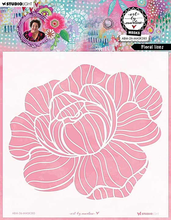 Art By Marlene Floral Lines Mask