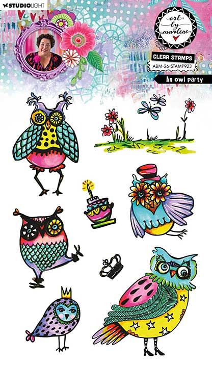 Art By Marlene An Owl Party Clear Stamp