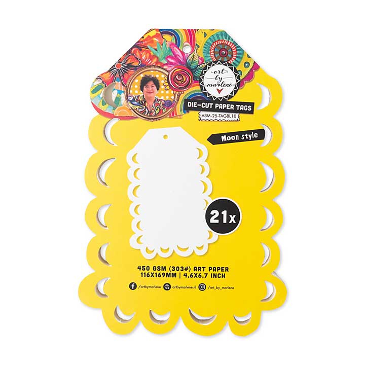 Art By Marlene Moon Style Die-cut Paper Tags