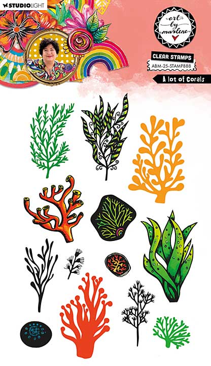 Art By Marlene A lot of Corals Clear Stamp