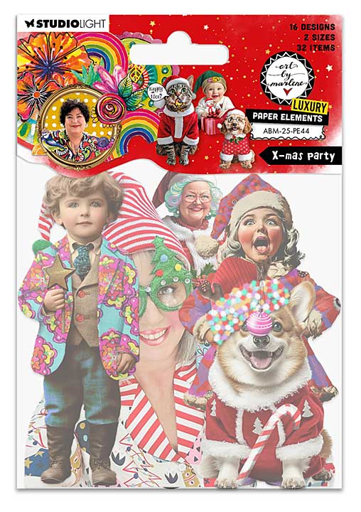 Art By Marlene X-Mas Party Luxury Paper Elements