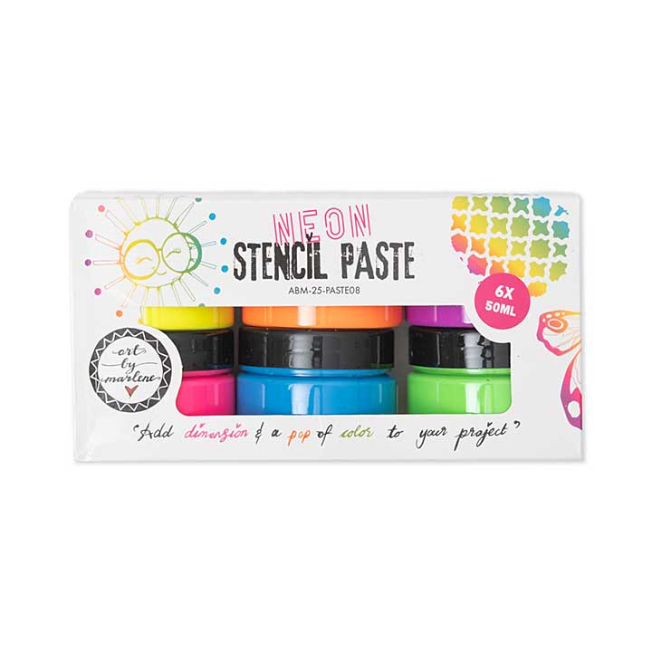 Art By Marlene Neon Stencil Paste 6x50ml