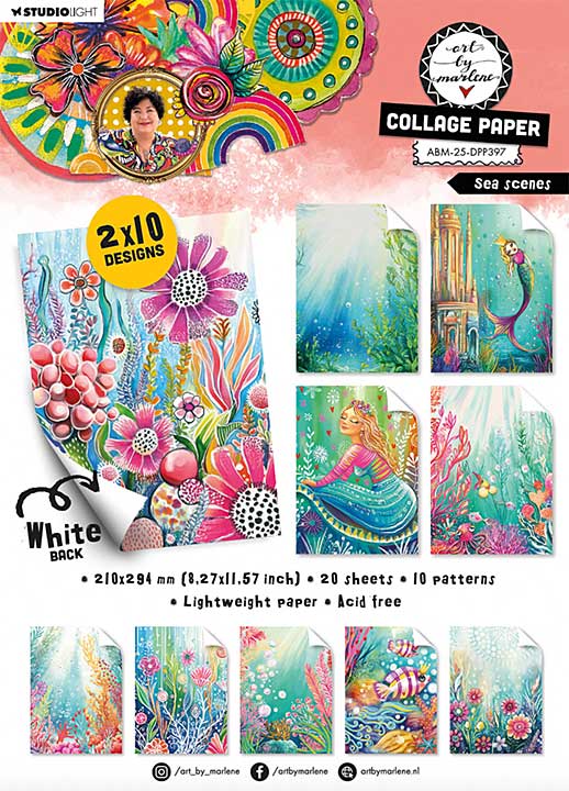 Art By Marlene Sea Scenes A4 Collage Paper