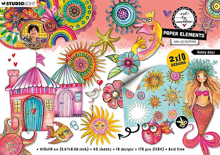 Art By Marlene Sunny Days A5 Paper Elements