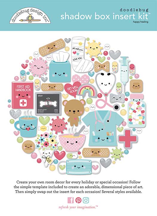 Doodlebug Design Happy Healing Shadow Box Kit