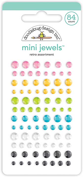 Doodlebug Design Retro Assortment Mini Jewels