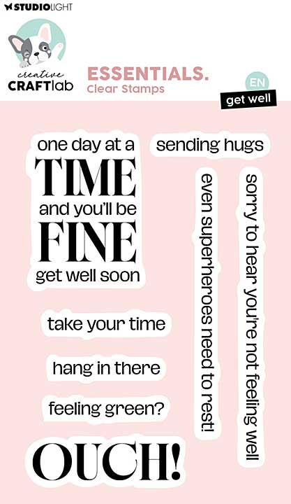 Creative Craftlab Get Well Essentials Clear Stamp