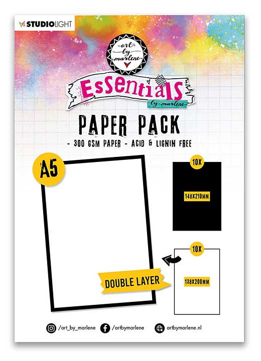 Art By Marlene Essentials A5 Double Layer Paper Pack (20pcs)
