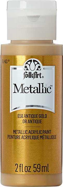 Folkart Metallic Antique Gold 2 fl oz