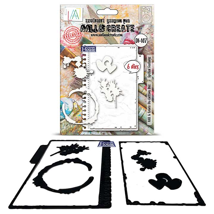 Aall and Create Marked and Made Die-Cutting Die Set Spilled Feelings