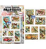 Aall and Create Dispatch Transit A6 Stamp Sets Miniature Postage Stamps by Autour De Mwa and Co