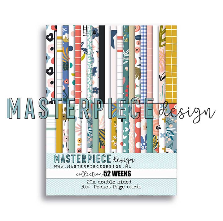 Masterpiece Design 52 Weeks 3x4 Inch Pocket Page Cards (20pcs)