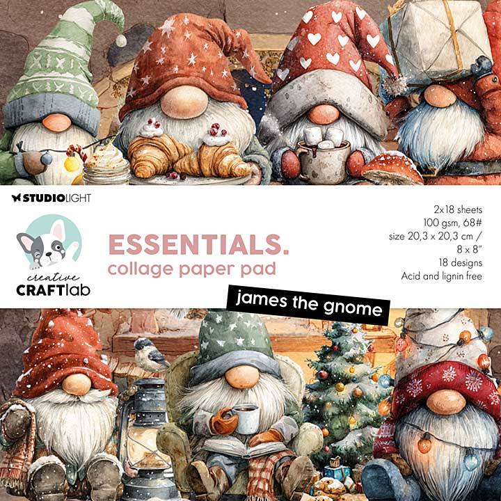 Creative Craftlab James the Gnome Essentials Collage Paper Pad