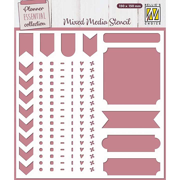Nellie Snellen Mixed Media Stencil Planner Essential Journal