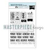 Masterpiece Design - Memory Planner Weekly Tickets Clear Stamp Set