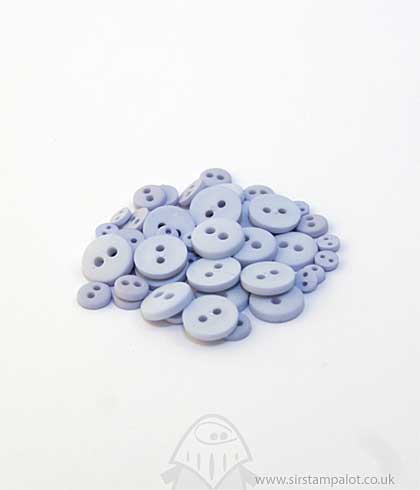 SO: Matte Finish Buttons - Baby Blue
