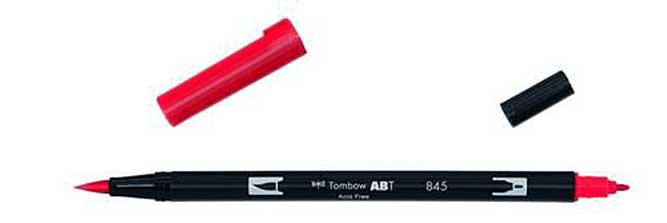 SO: Tombow ABT Dual Brush Pen - Carmine