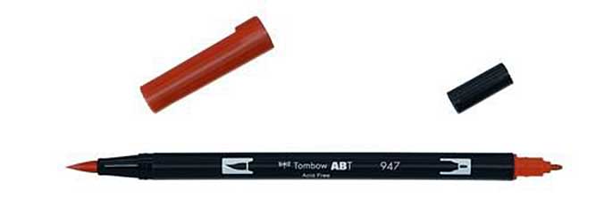 Tombow ABT Dual Brush Pen - Burnt Sienna