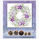 SO: Rubber Stamp Tapestry - Summer Bouquet Wreath