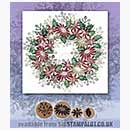 SO: Rubber Stamp Tapestry - Poinsettia Wreath Set