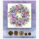 SO: Rubber Stamp Tapestry - Embellished Holiday Wreath Set