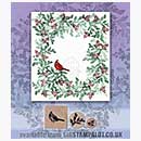 SO: Rubber Stamp Tapestry - Cardinal Resting in Holly Set