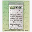 SO: Rubber Stamp Tapestry Clear - Word Plate 2