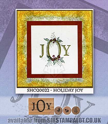 SO: Rubber Stamp Tapestry - Holiday Joy, sirstampalot.co.uk