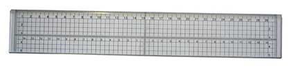 SO: Steel Edged Craft Ruler, Clear with Gridlines (30cm x 5cm)