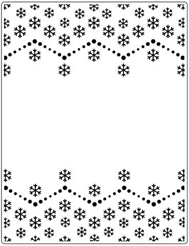 Crafts Too Embossing Folder - Snowflake 14.6 x 19 cm