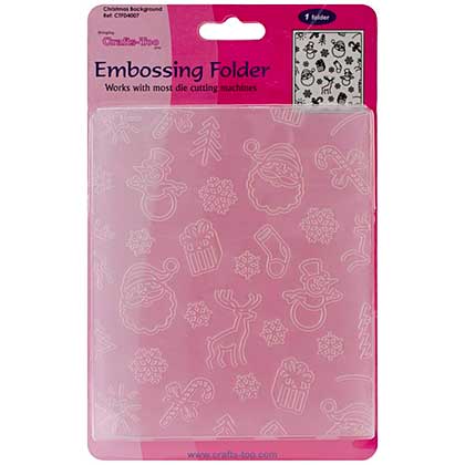 SO: Crafts Too Embossing Folder - Christmas Background