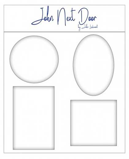 SO: John Next Door - Media Gel Plates, Set of 4 (Circle, Oval, Rectangle, Square)